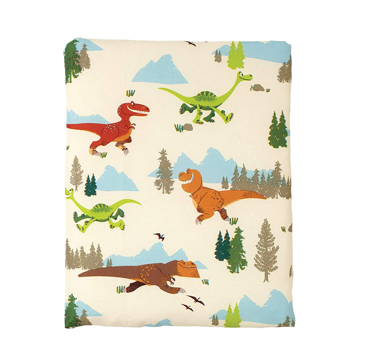 Disney Good Dino Arlo & Friends 4 Piece Toddler Bedding Set, Blue, Green, Tan