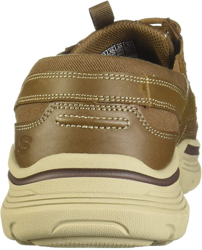 Skechers Men's Expended-Menson Leather Lace Up Boat Shoe