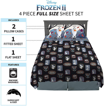 Franco Kids Bedding Super Soft Sheet Set, 4 Piece Full Size, Jurassic World