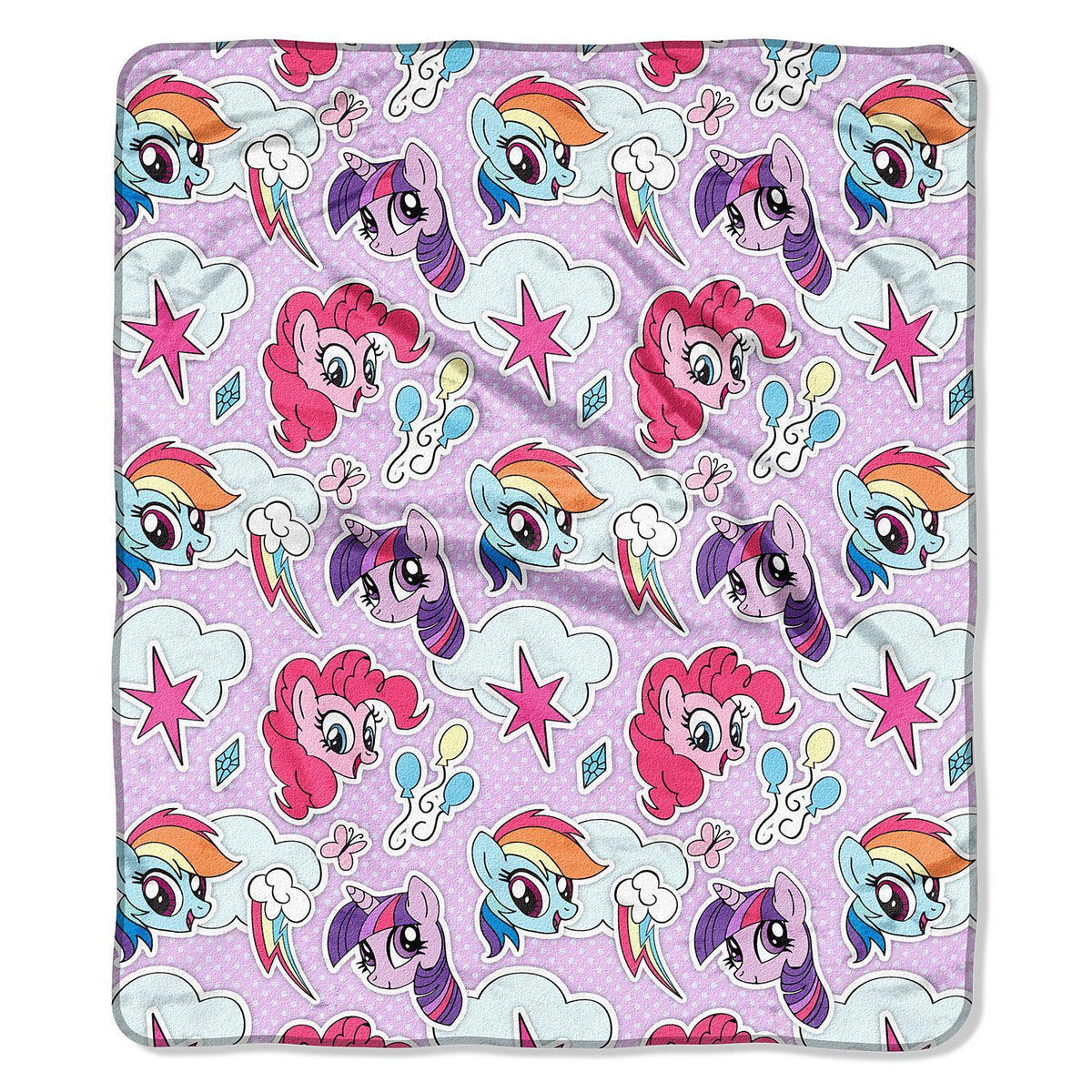 My Little Pony Double-Sided Cloud Throw Blanket, 60”x 70”