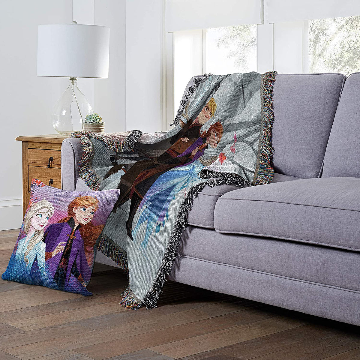 Disney Frozen, Woven Tapestry Throw Blanket, Multi Color, 1 Count