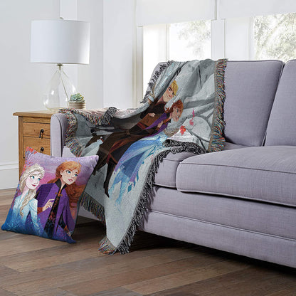 Disney Frozen, Woven Tapestry Throw Blanket, Multi Color, 1 Count
