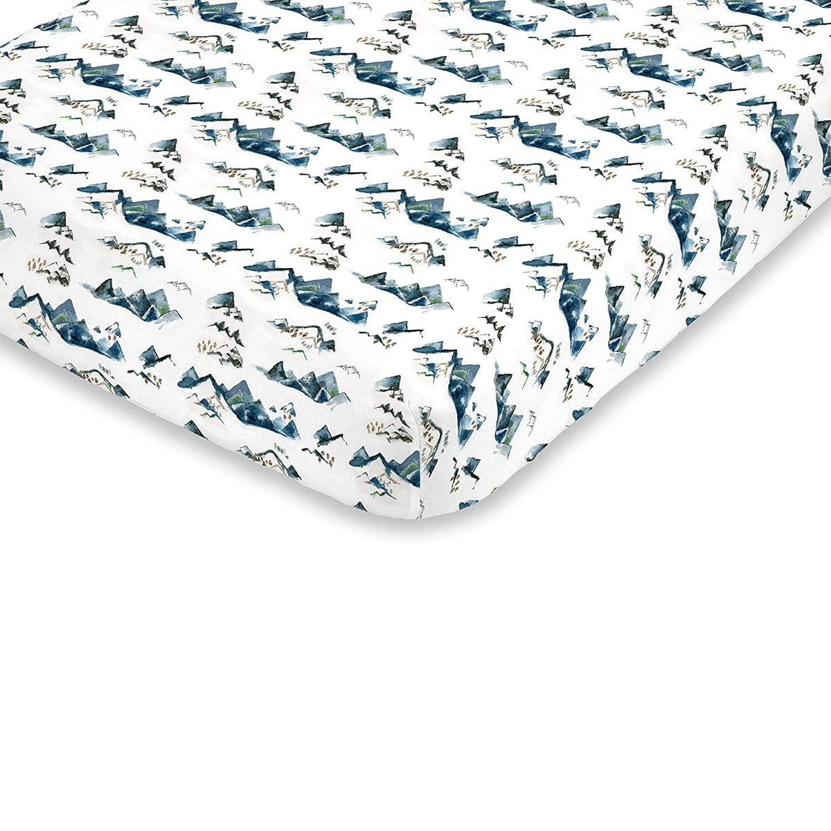 NJ Mountain Watercolor Crib Sheet