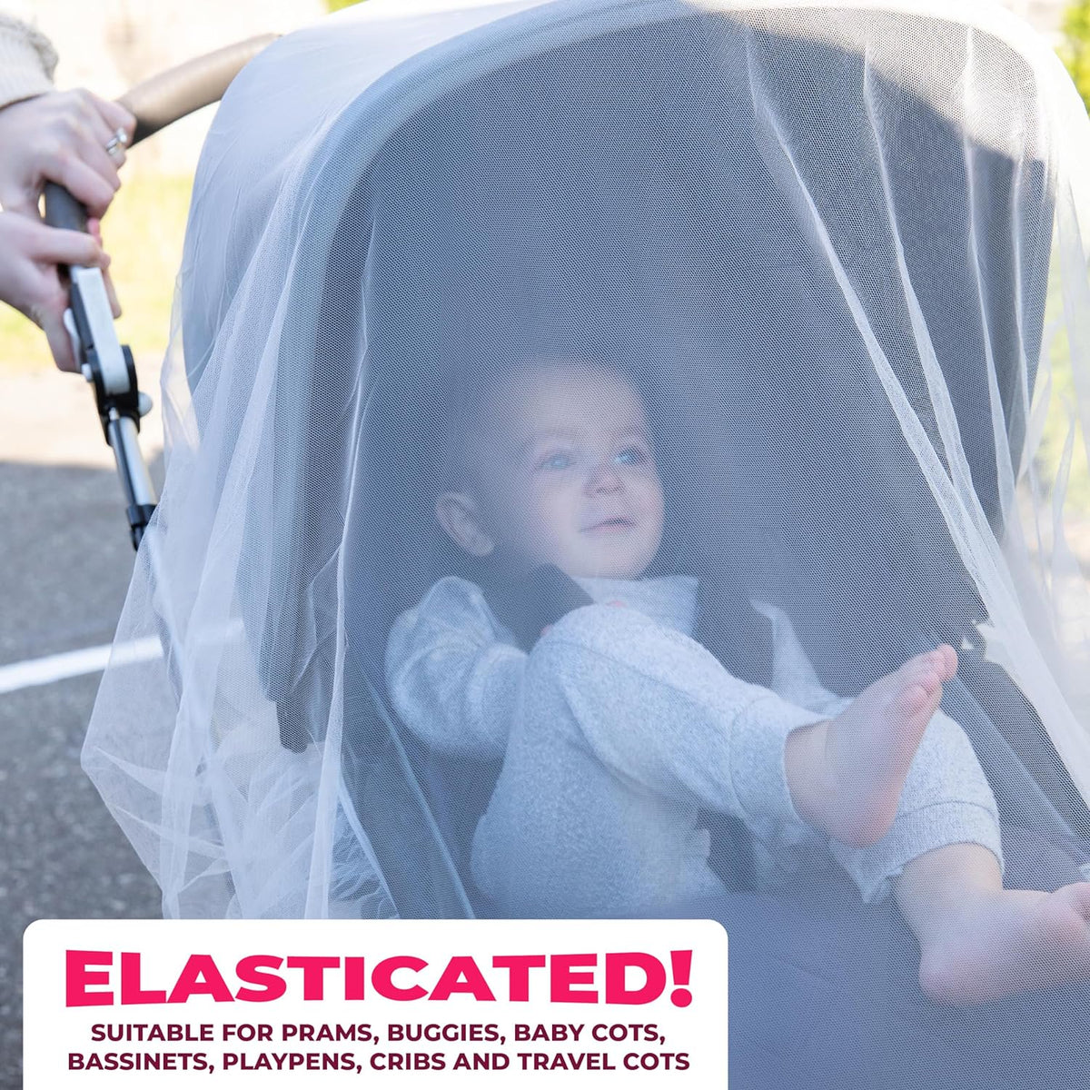 Todays Kids Baby Stroller Net - Breathable Mesh & Multi-Use Bassinet Stroller Cover - Baby Travel Gear for Strollers, Bassinets, Cradles, Playards, & Pack N Plays
