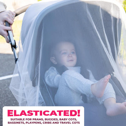 Todays Kids Baby Stroller Net - Breathable Mesh & Multi-Use Bassinet Stroller Cover - Baby Travel Gear for Strollers, Bassinets, Cradles, Playards, & Pack N Plays