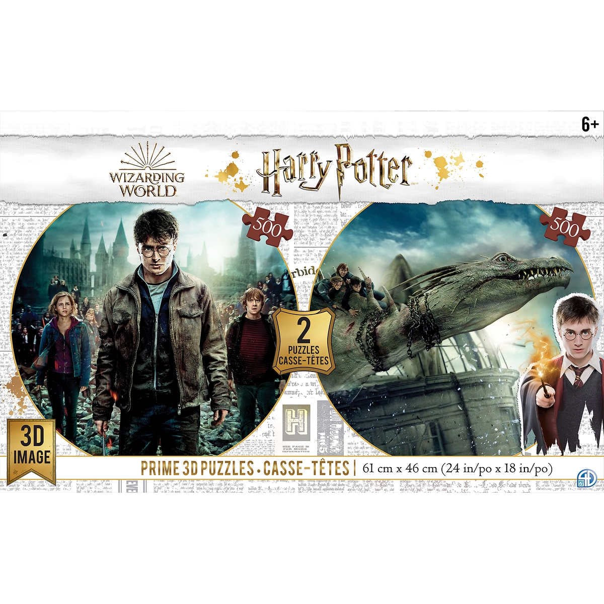 Harry Potter Lenticular Puzzles – 500pc Twin Pack