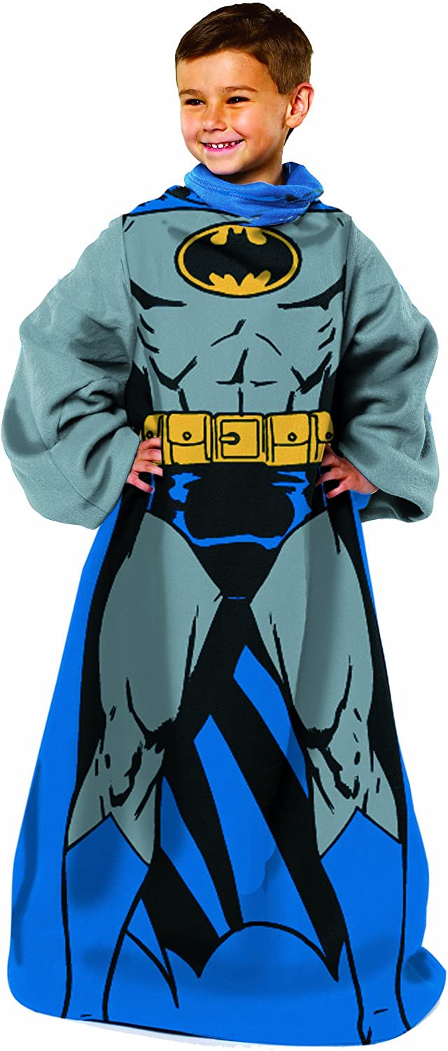 Batman Comfy Throw Blanket with Sleeves, Youth - 48 x 48 Inches