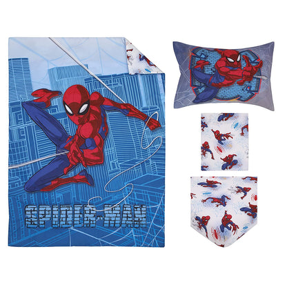 Marvel Spiderman 4 Piece Toddler Bedding Set