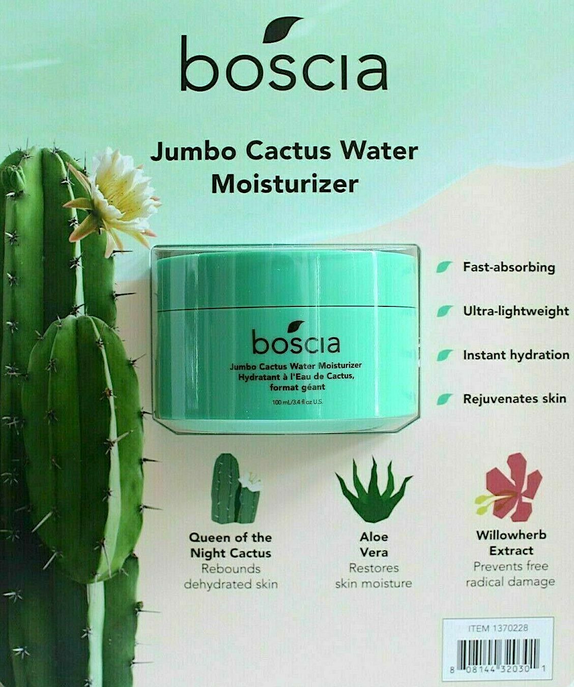 Boscia Jumbo Cactus Water Moisturizer, 3.4 fl oz