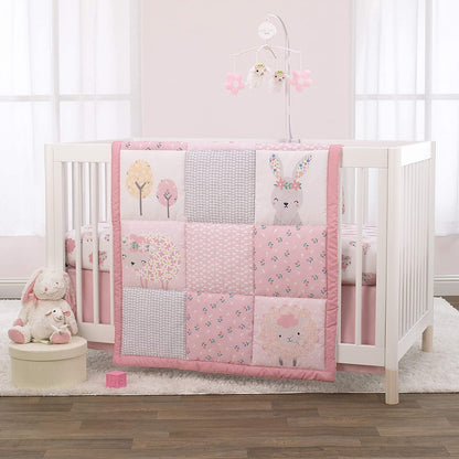 NoJo Fitted Crib Sheet, Rainbow Unicorn, Pink/Aqua/Yellow/White, 28x52x8 Inch (Pack of 1)