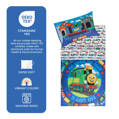 Todays Kids Monster Trucks Toddler Bedding Set for Boys - 4-Piece Toddler Bed Comforter Sets for Boys, Reversible Comforter & Pillowcase, Flat Sheet, Fitted Sheet, Breathable & Super Soft Microfiber