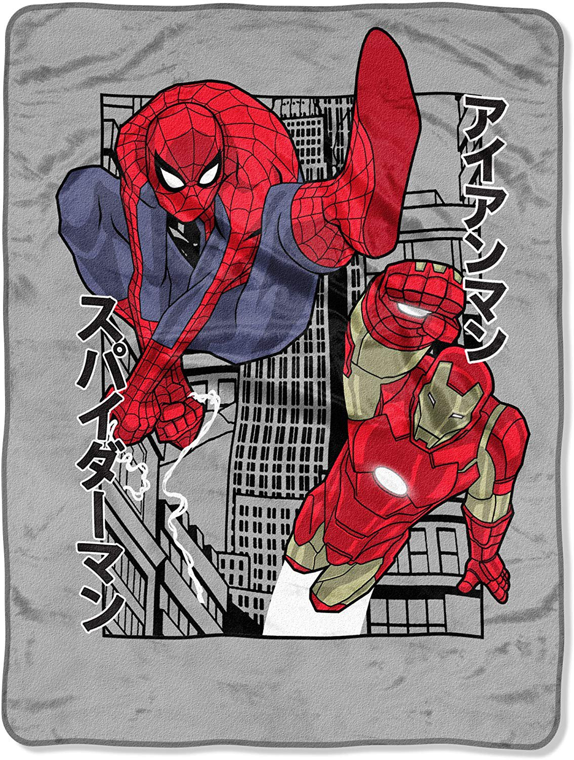 Marvel  Avengers Micro Raschel Throw Blanket, 46" x 60", Multi Color