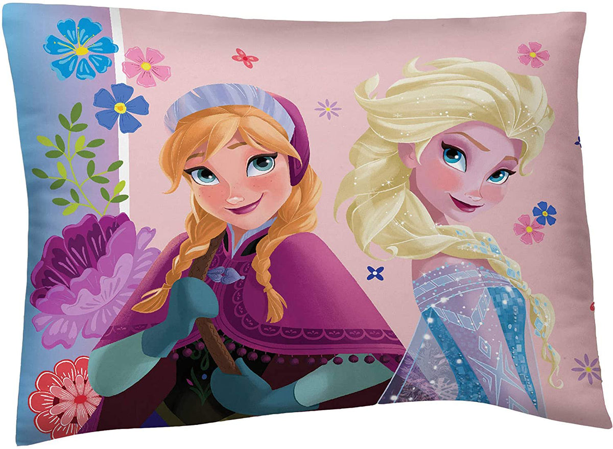 Disney Frozen Princess Reversible Pillowcase Flowering Friendship