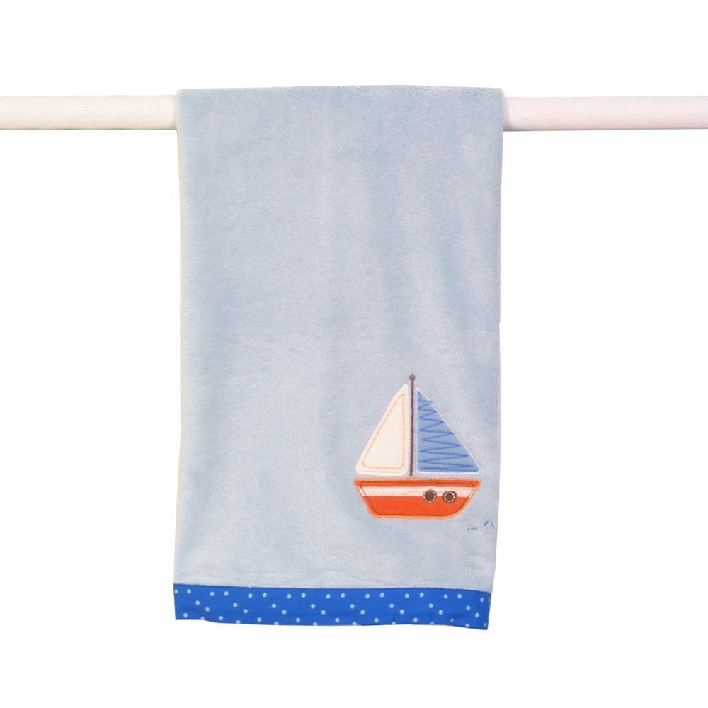 Sumersault Tiny Trips Blanket, Blues (Discontinued by Manufacturer)