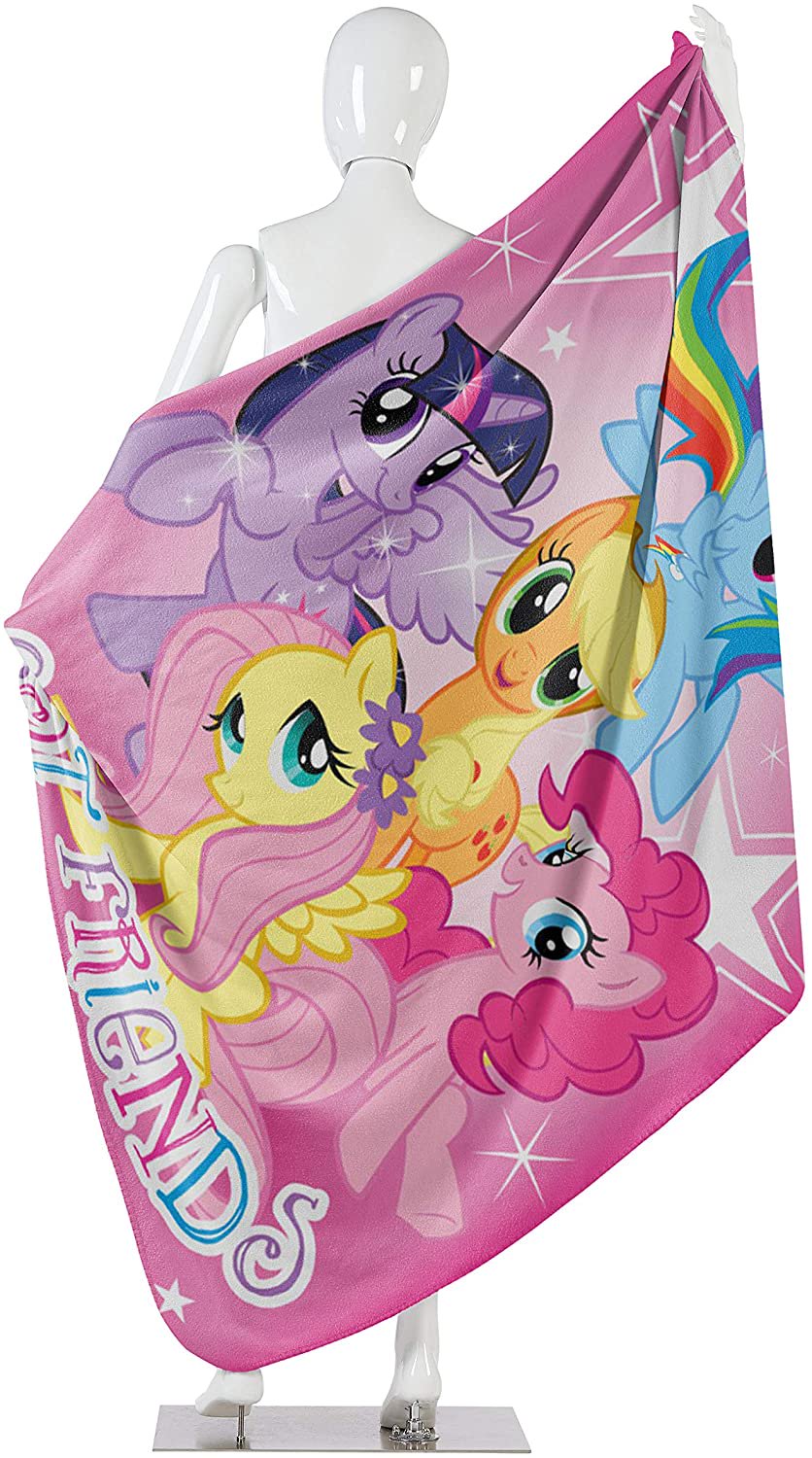 Hasbro's My Little Pony, "Happy Herd" Fleece Throw Blanket, 45" x 60"