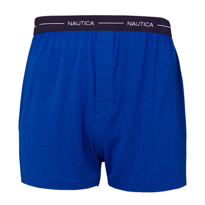 Nautica Men's Boxer Modal Cotton Fit Boxer with Functional Fly Tagless, 3 Pack