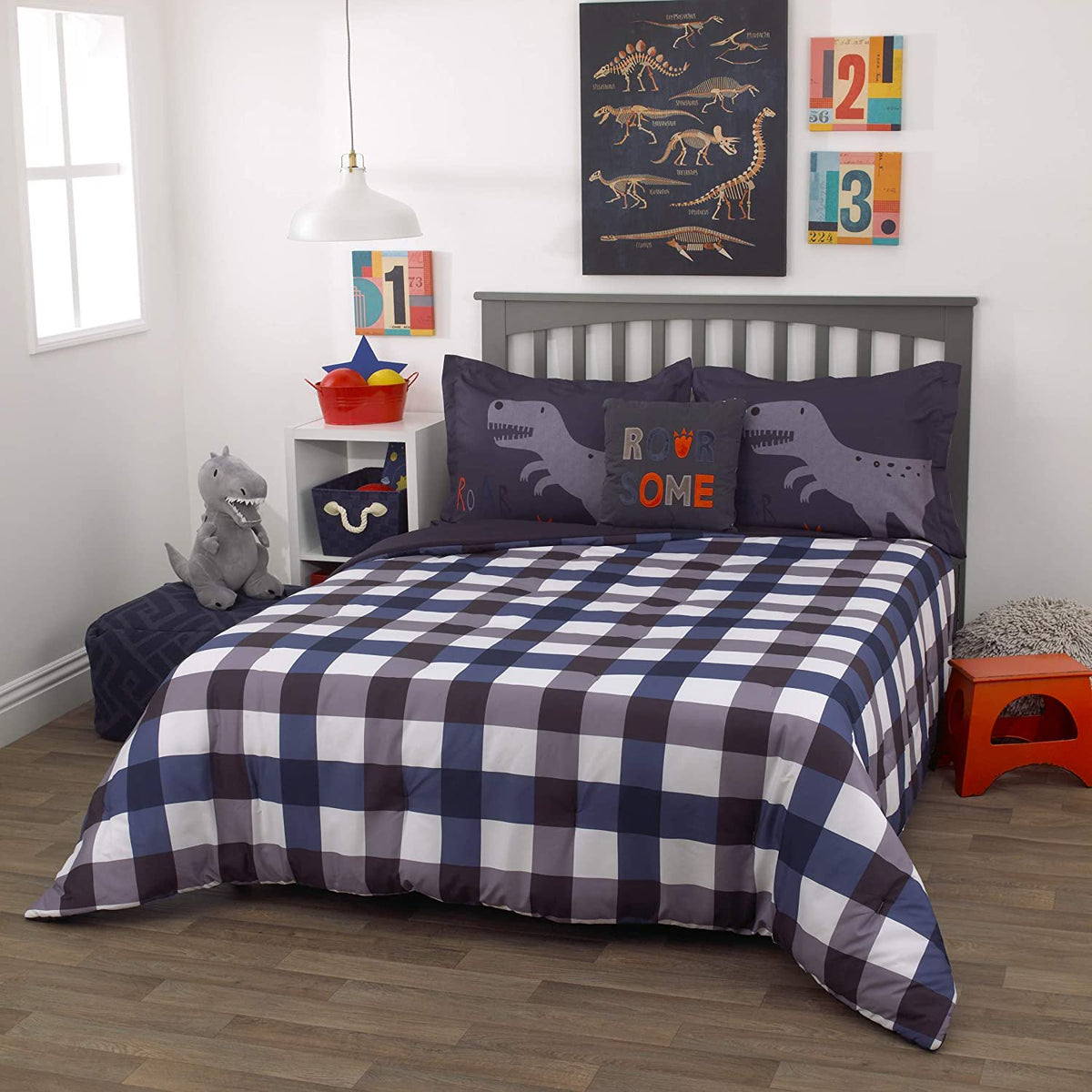 Everything Kids Bedding Super Soft Microfiber Comforter & 2 Shams Set, Full Size 83" x 86"