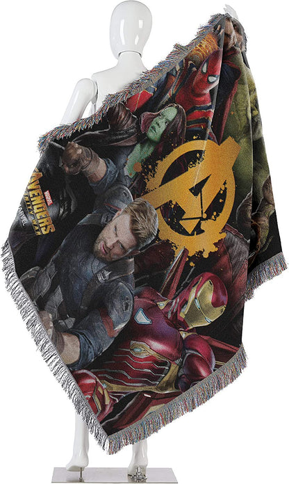 Marvel's Avengers, "Find Them" Woven Tapestry Throw Blanket, 48" x 60"