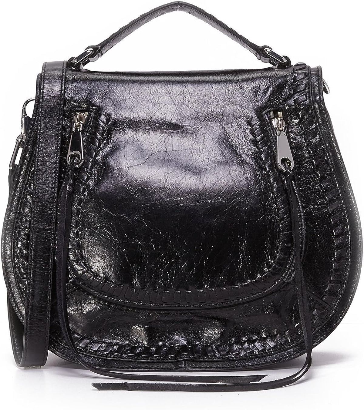 Rebecca Minkoff Vanity Saddle Bag, Black