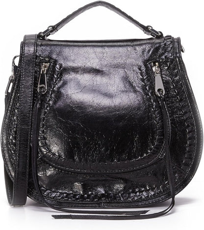 Rebecca Minkoff Vanity Saddle Bag, Black