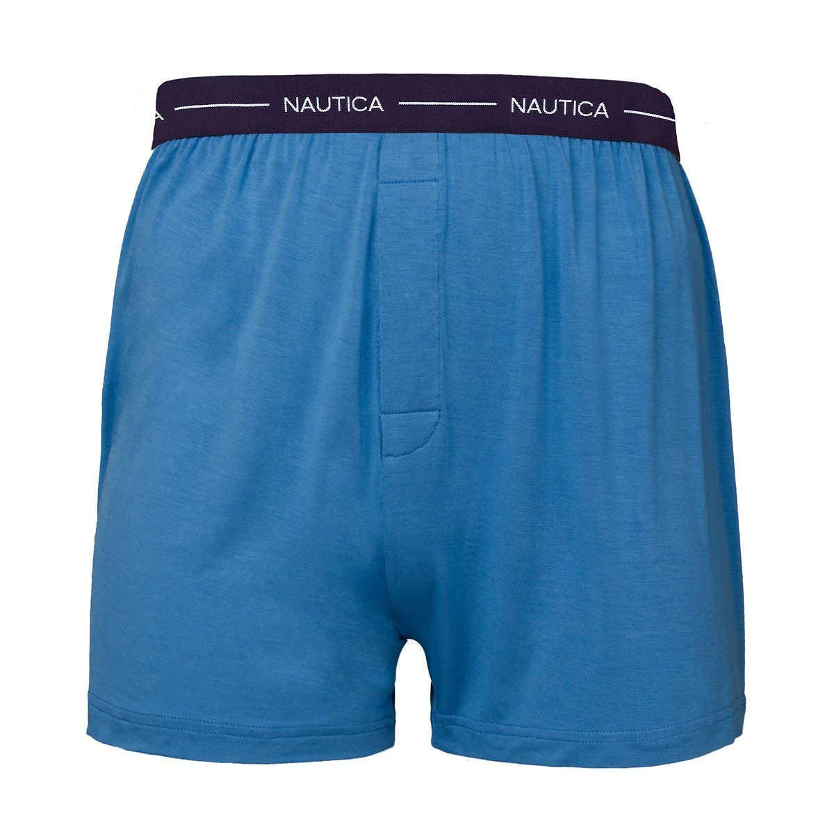 Nautica Men's Boxer Modal Cotton Fit Boxer with Functional Fly Tagless, 3 Pack