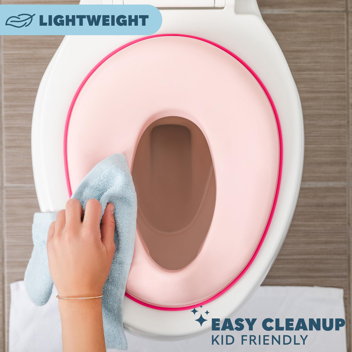 Todays Kids Toddler Potty Training Seat - Toddler Toilet Seat Attachment for Boys & Girls w/Splash Guard, Non-Slip Grip for Secure Fit, Fits Standard Round & Oval Toilets, Storage Hook Included