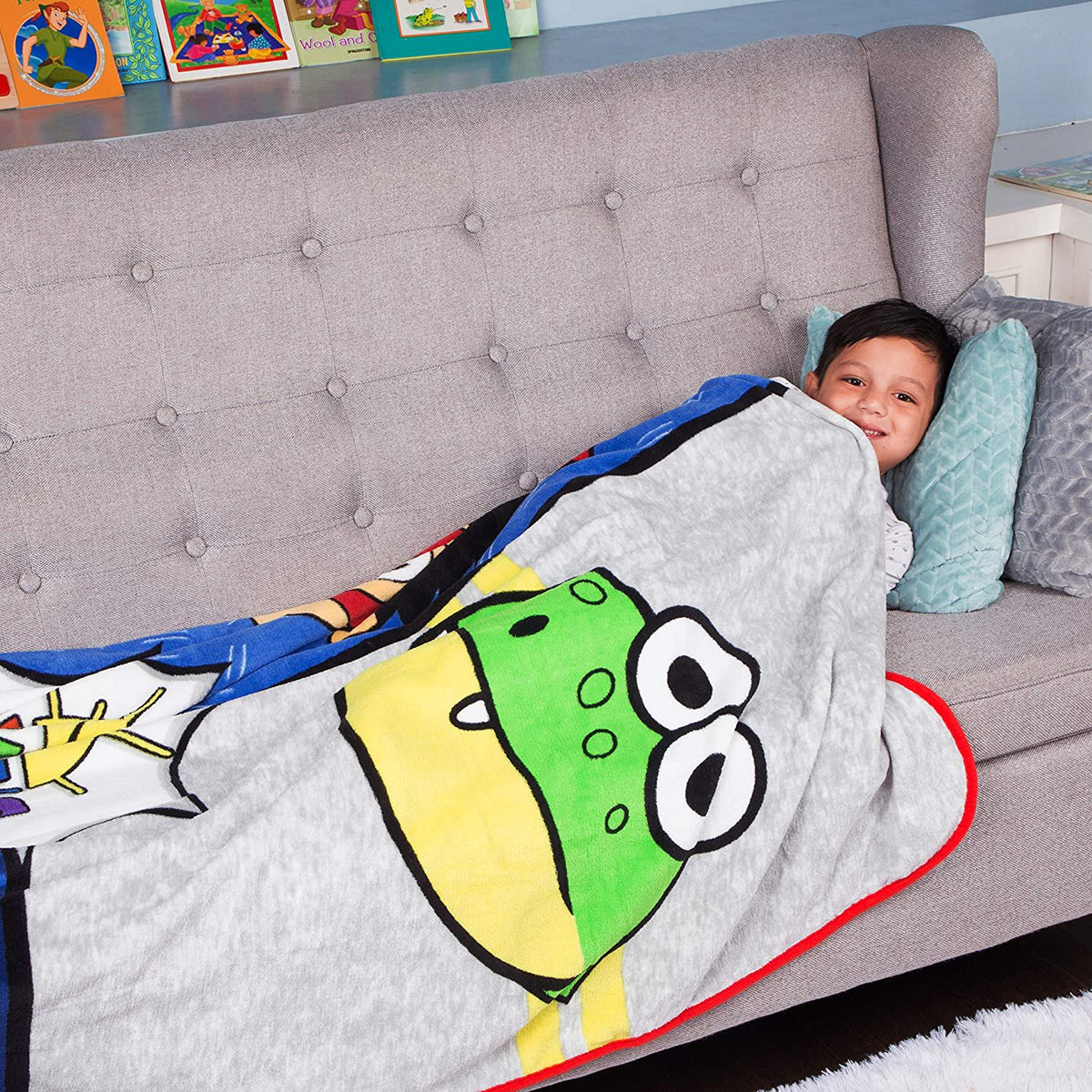 Franco Kids Bedding Super Soft Micro Raschel Blanket, 62 in x 90 in, Ryan’s World
