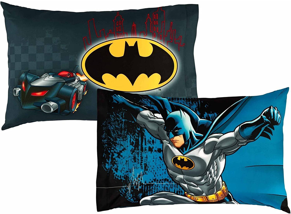 Franco Kids Batman Standard Size Reversible Pillowcase, 20" x 30"