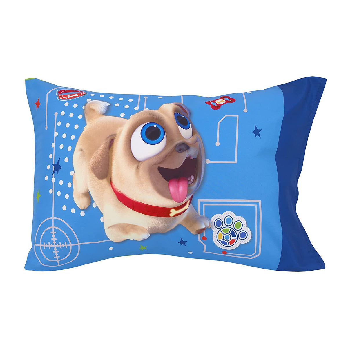 Disney Puppy Dog Pals Puppy Pals 2 Piece Toddler Sheet Set - Fitted Bottom Sheet & Reversible Pillowcase