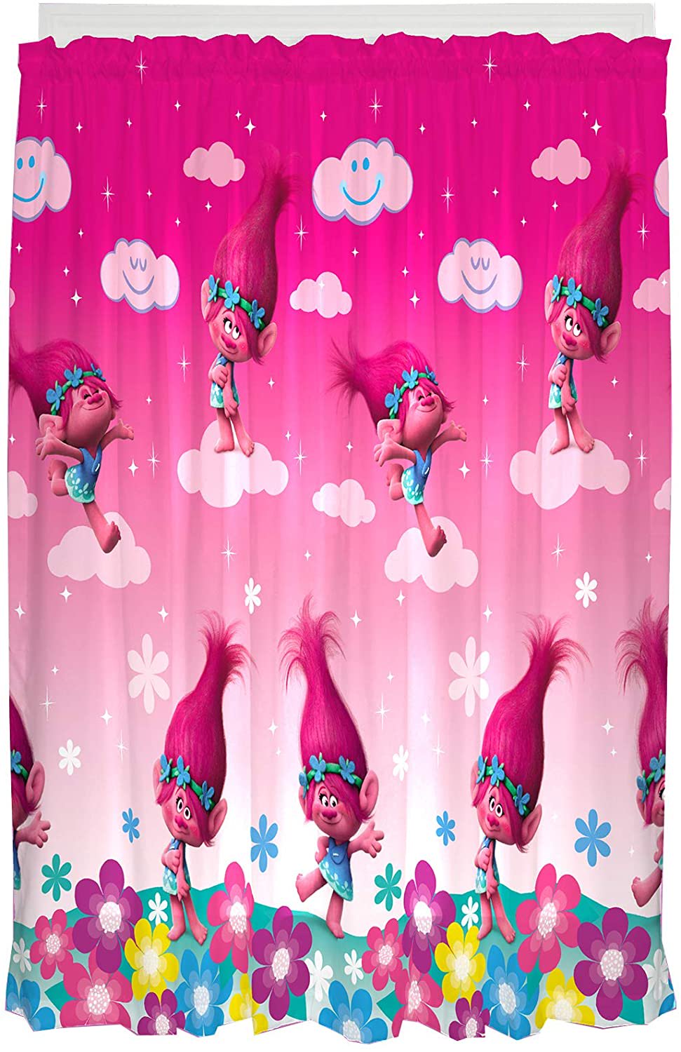 Franco Kids Window Curtain Panels Drapes Set, 82" x 63", Trolls