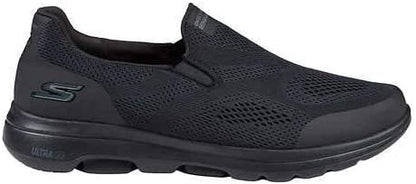 Skechers Men's GO Walk - APPRIZE Walking Shoe - ULTRA GO Cushioning - Black or Navy (Black, 9.5)