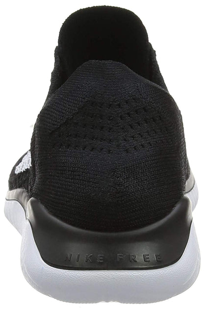 Nike Womens Free RN Flyknit 2018 Running Shoes (7.5 B(M) US) Black/White