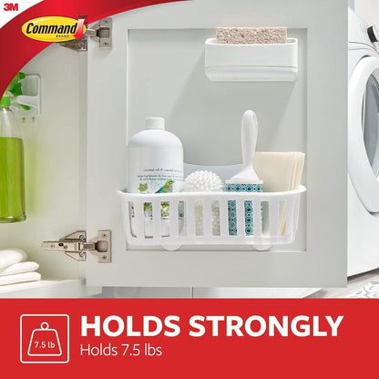 3M Command Under Sink Organizer Set (1 Storage Caddy, 1 Sponge Caddy, 4 Small Wire Hooks)