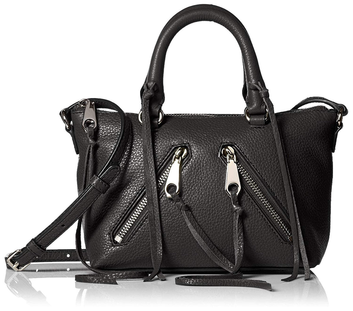 Rebecca Minkoff Micro Moto Satchel, Black