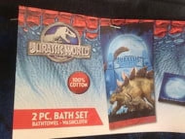 Jurassic World 2 Pc Bath Towel/Washcloth Set
