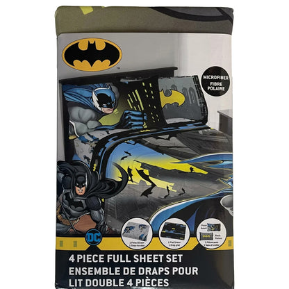 Franco Batman 4 Piece Full Size Sheet Set