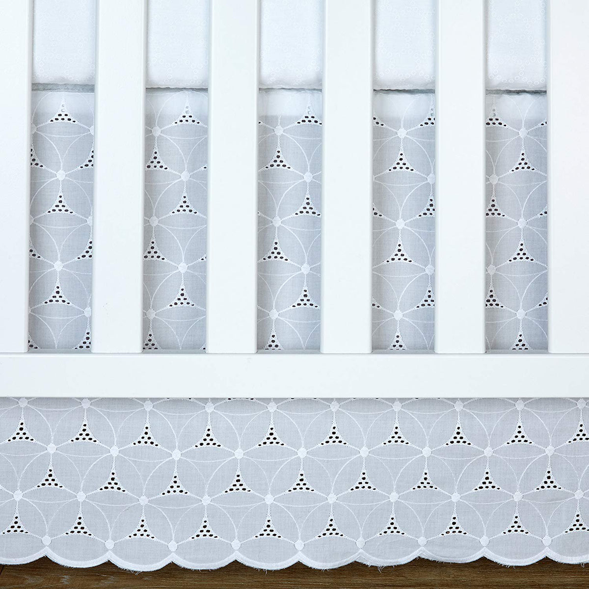 Carter's Lily 3 Piece Crib Bedding Set, White
