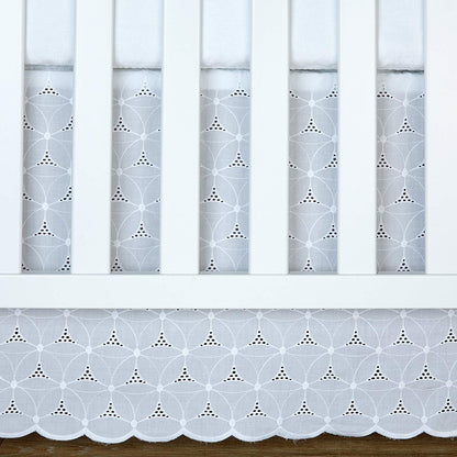 Carter's Lily 3 Piece Crib Bedding Set, White
