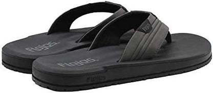 Flojos Men's Sandals Memory Foam Black/Gray - Size 9