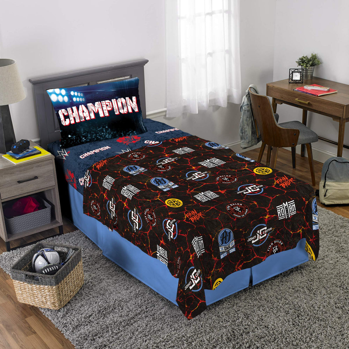Franco Kids Bedding WWE Armageddon Twin Size Sheet Set
