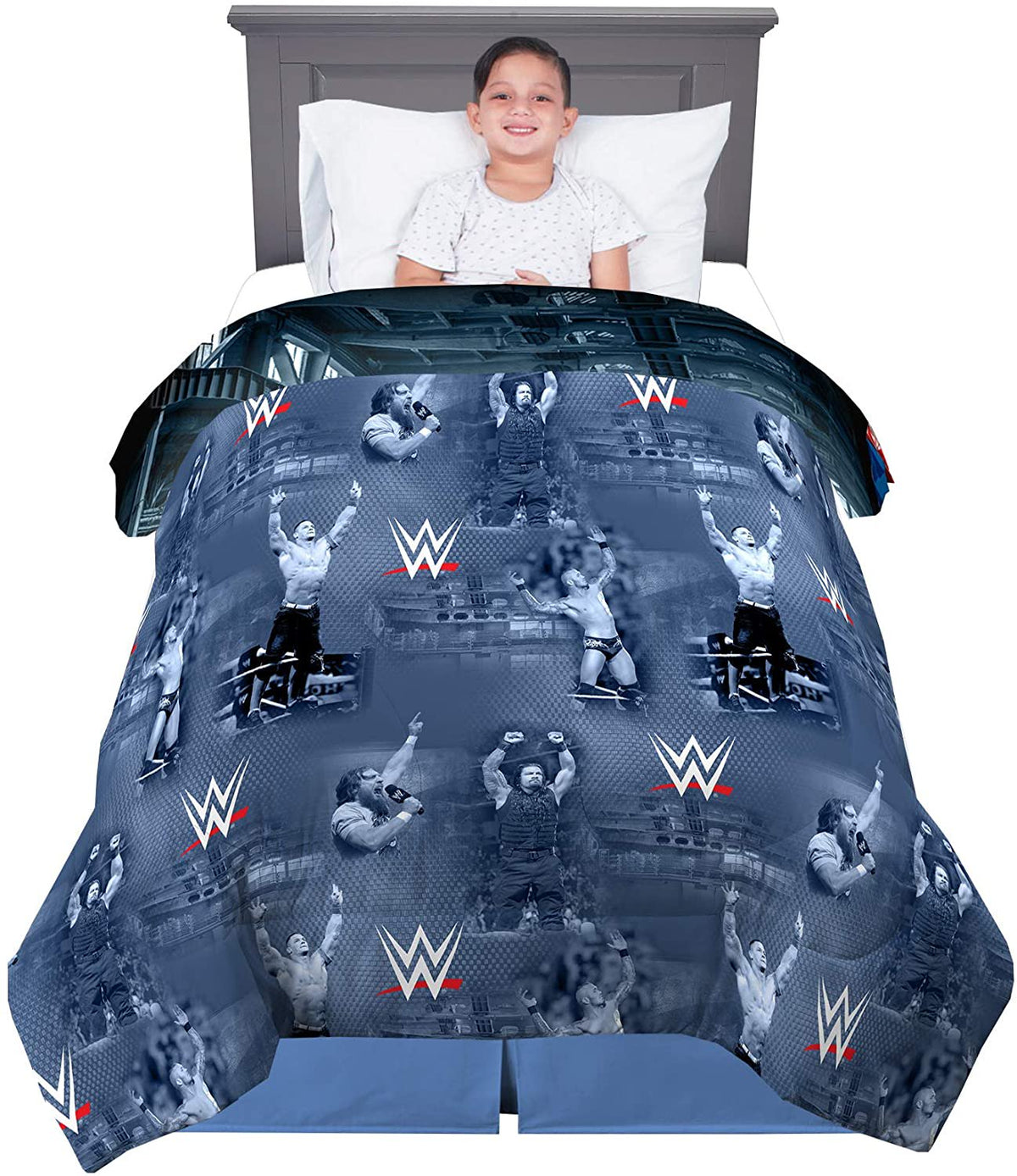 Franco Kids Bedding Comforter, Twin Size 64" x 86", WWE