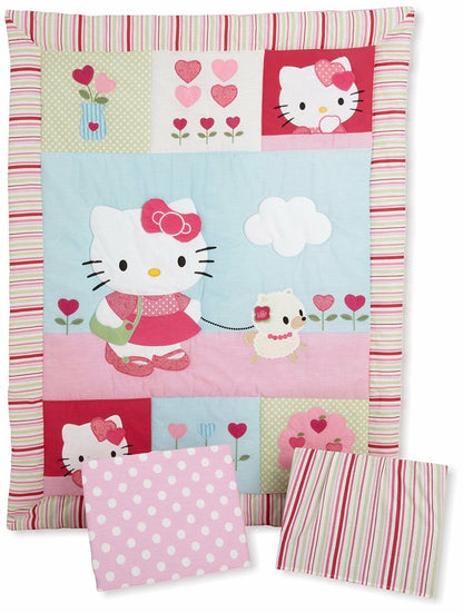 Bedtime Originals Hello Kitty and Puppy 3 Piece Bedding Set (Discontinued by Manufacturer)