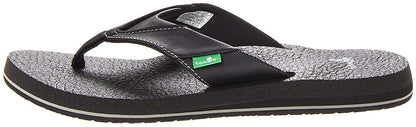 Sanuk Men's Beer Cozy Flip Flop Black 44 M EU / 11 D(M) US