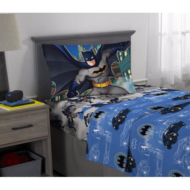 Franco Kids Batman Bat Alley 3 Piece Twin Sheet Set