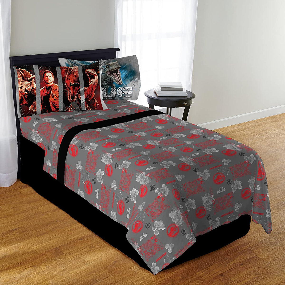 Franco Kids Bedding Super Soft Sheet Set, 4 Piece Full Size, Jurassic World