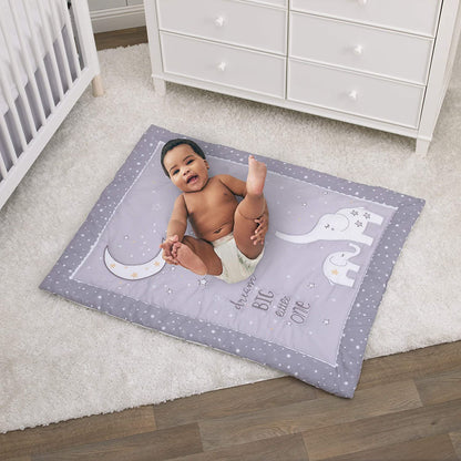NoJo Dream Big Little Elephant 3 Piece Mini Crib Bedding Set