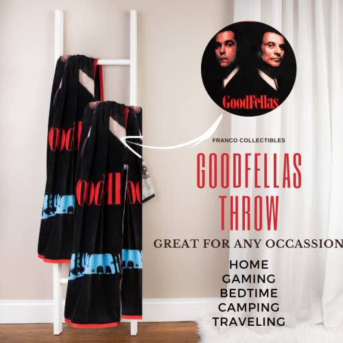Franco Goodfellas Micro Raschel Throw Blanket, 46" x 60"