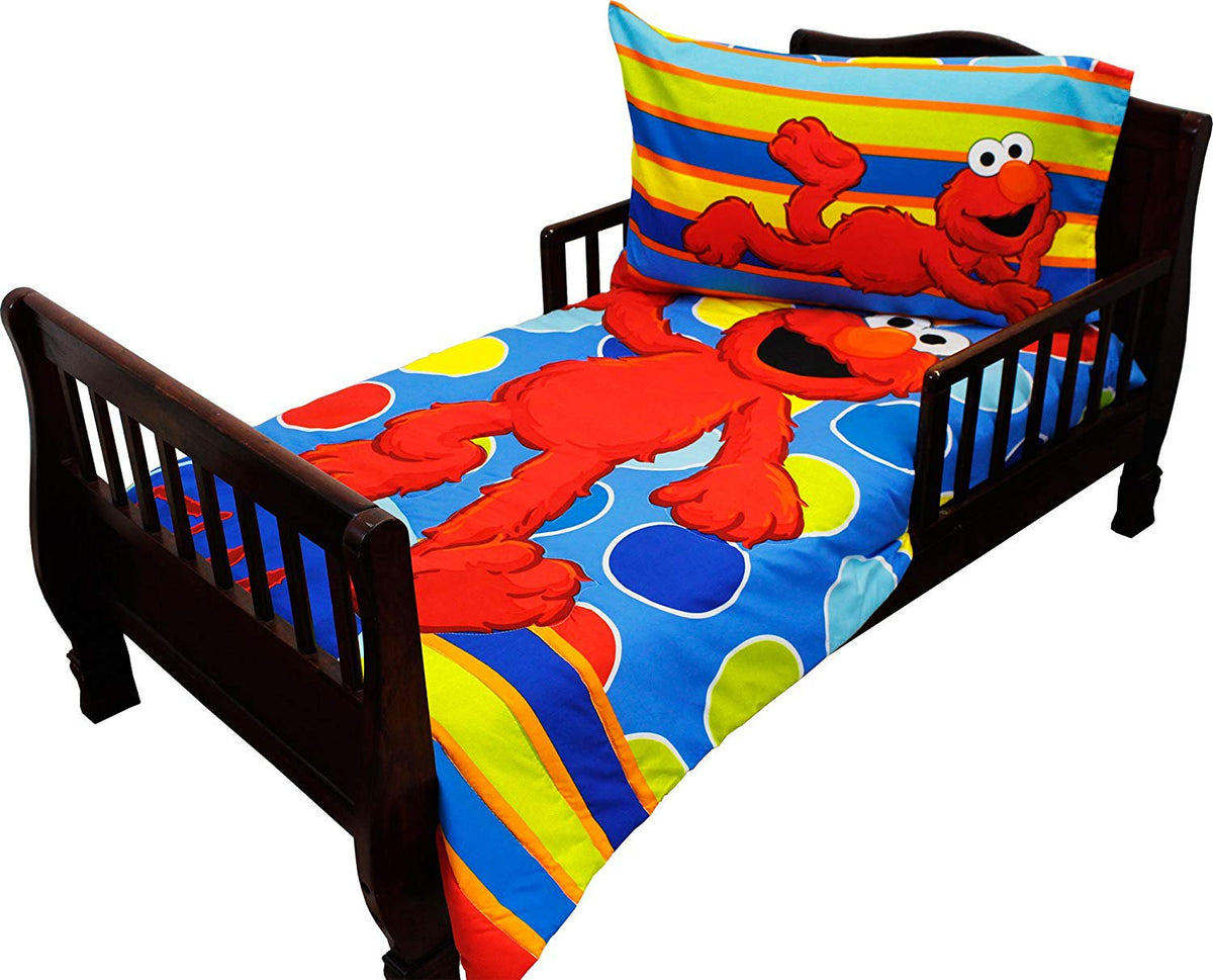 Sesame Street Elmo 4 - Piece Toddler Bedding Set