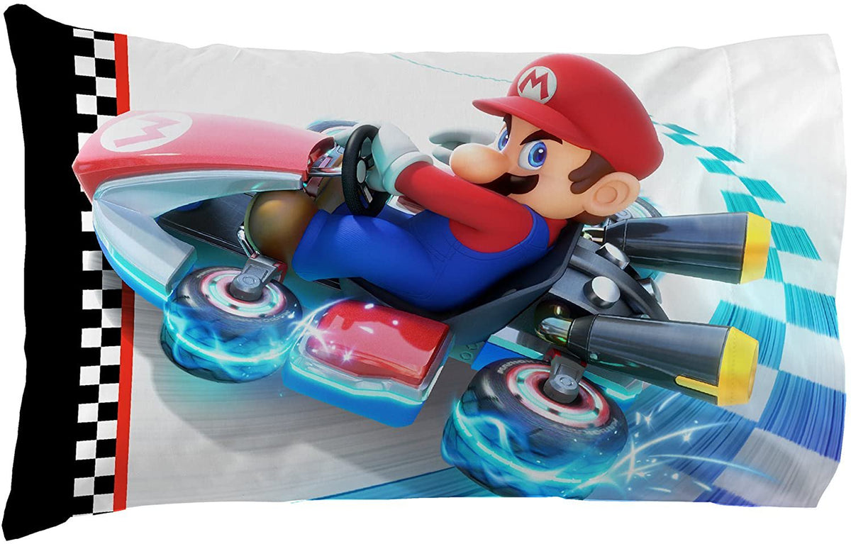 Nintendo Super Mario Road Rumble 4 Piece Full Size Sheet Set