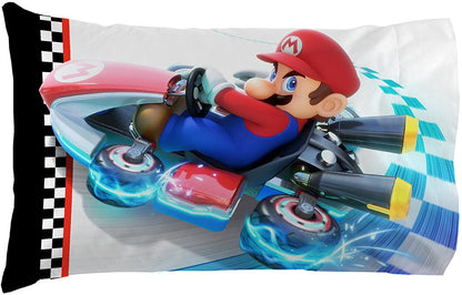 Nintendo Super Mario Road Rumble 4 Piece Full Size Sheet Set